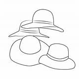 Fancy Hat Coloring Page For Kids  Free Hats Printable Pages sketch template