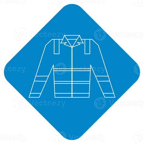 mandatory personal protective equipment long sleeve shirt uniform safety sign symbol logo ...