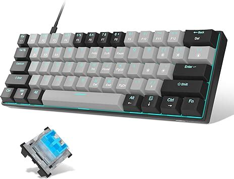 Amazon.com: MageGee 60% Mechanical Keyboard, Gaming Keyboard with Blue ...