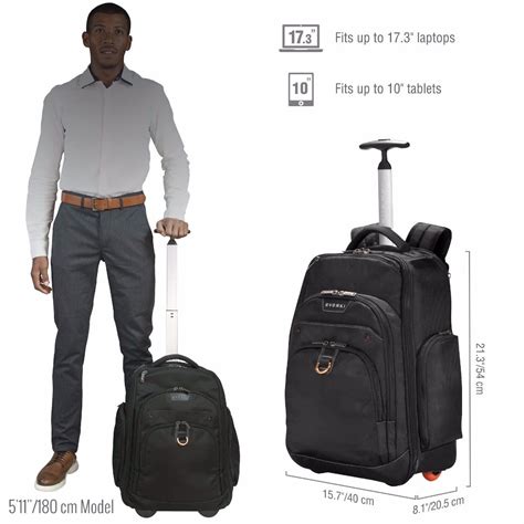 Atlas Wheeled Laptop Backpack, 13-Inch to 17.3-Inch Adaptable ...