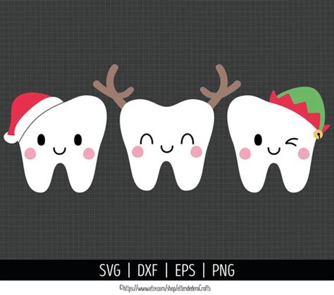 Christmas Tooth Fairy SVG. Santa Tooth Elf Tooth Reindeer - Etsy Finland