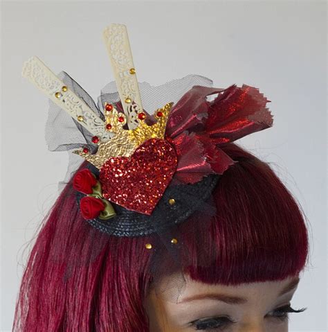 Queen of Hearts Hat Headpiece by RedsRibbons on Etsy