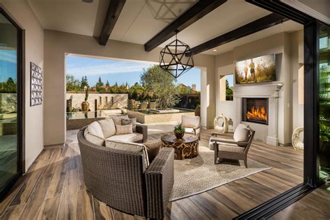 Can you imagine relaxing in this decadent space from the Canyon Oaks model home, by Toll ...