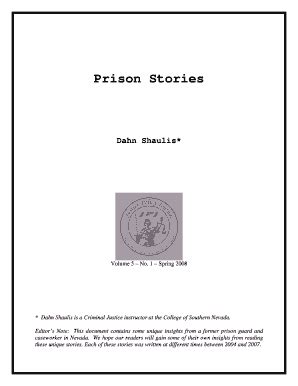 Fillable Online Prison Stories Fax Email Print - pdfFiller