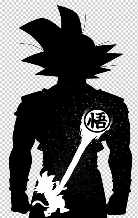 Black Son Goku illustration, Goku Vegeta Gohan Piccolo Dragon Ball, goku, monochrome, fictional ...