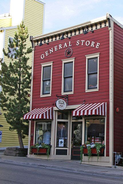 Storefront on Main Street in Park City, Utah. Old General Stores, Old Country Stores, Exterior ...