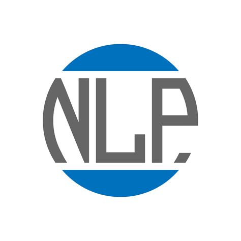 NLP letter logo design on white background. NLP creative initials circle logo concept. NLP ...