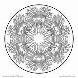 Sunflower Mandala Coloring PagesFree Flower Pages  sketch template