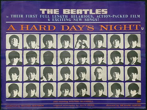 THE BEATLES - A HARD DAY'S NIGHT (1964) Original Vintage The Beatles UK ...