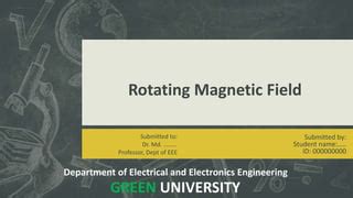 Rptating magnetic field | PPT