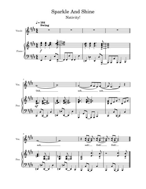 Sparkle And Shine – Nativity (WIP) Sheet music for Piano (Piano Duo) | Musescore.com