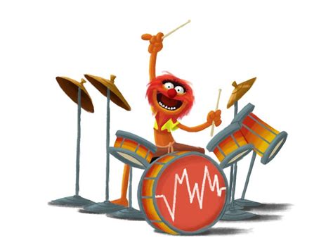 Muppets Animal With Drum Drawing