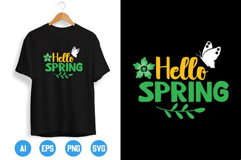 Hello Spring Graphic by T-shirthouse · Creative Fabrica