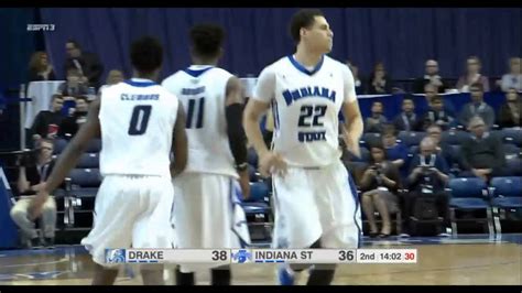 Indiana State Basketball Highlights Drake 2 - YouTube