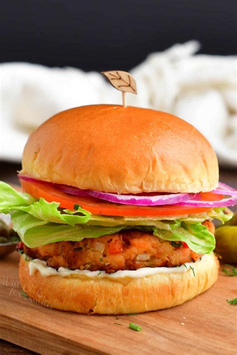 Grilled Salmon Burgers - Made With Homemade Grilled Salmon Patties