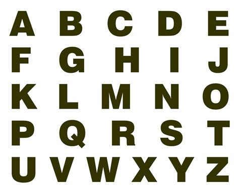 Large Printable Alphabet Letters - Customize and Print
