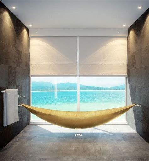 Suspended hammock tub made of stainless steel | Hammock bath ...