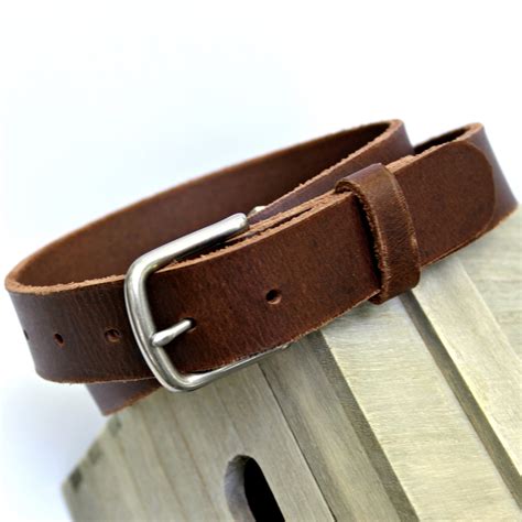 Men's Heavy Duty Distressed Casual Buffalo Leather Belt