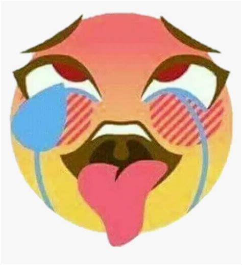 Ahegao Emoji Sticker - Ahegao Emoji, HD Png Download , Transparent Png ...