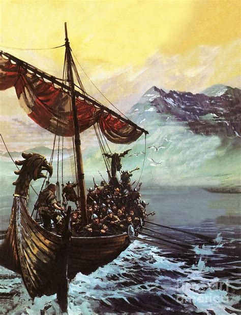 Viking Longships Art