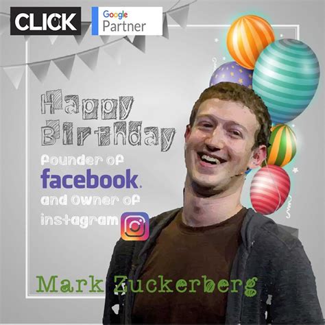 Click Inc wishes Mark Zuckerberg a Very Happy Birthday. Thanks for ...