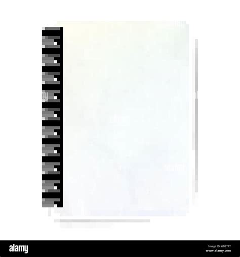 Blank realistic spiral notepad. EPS 10 Stock Vector Image & Art - Alamy