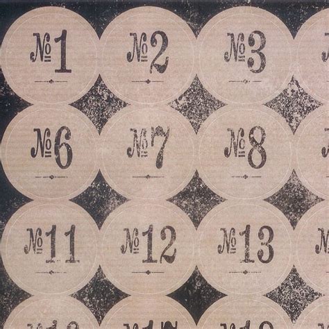 40 Vintage Number Stickers HOLIDAYS AND EVENTS multicityworldtravel.Com ...