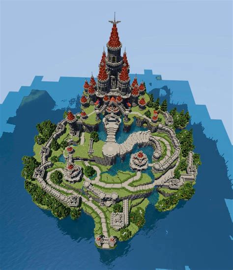 I built Hyrule Castle from The Legend of Zelda, Breath of the Wild! : r/Minecraft