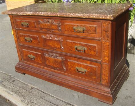 UHURU FURNITURE & COLLECTIBLES: SOLD - Antique Marble-Top Dresser - $325