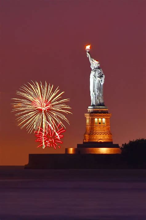 Photograph Statue Of Liberty With Fireworks by Zoltan Duray on 500px ...