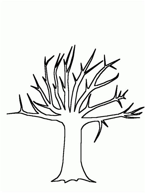 Printable Tree Template - Coloring Home