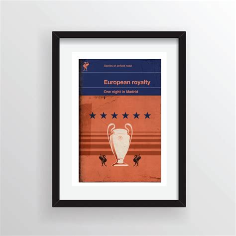 Liverpool FC Poster LFC Print Football Art Liverpool Poster Madrid ...