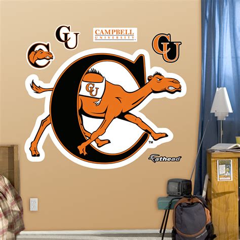 Campbell Fighting Camels Logo Wall Decal | Shop Fathead® for Campbell Fighting Camels Decor