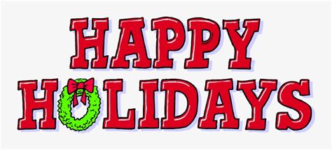 Free Holiday Clipart At Getdrawings - Happy Holidays PNG Image ...