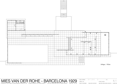 Barcelona Pavilion Floor Plan Dimensions - floorplans.click