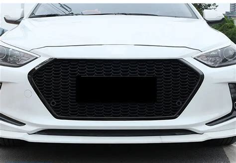 Black High Quality Car Front Grill Grille Fit For Hyundai Elantra 2016 ...