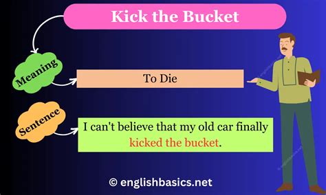 Kick the Bucket Meaning & Sentence - English Basics