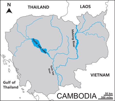 Map of Cambodia includes four regions Northwestern Cardamom and ...