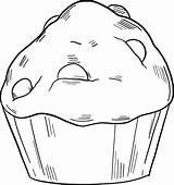 Muffin coloring page  ColouringPages sketch template
