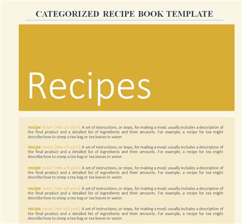 25+ BEST Recipe Book Templates [in WORD & PDF] - Day To Day Email