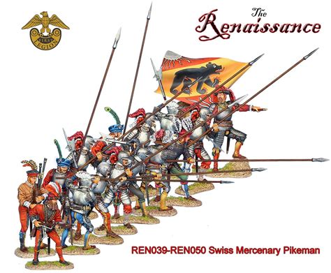 First Legion Renaissance Toy Soldiers - Swiss Mercenaries