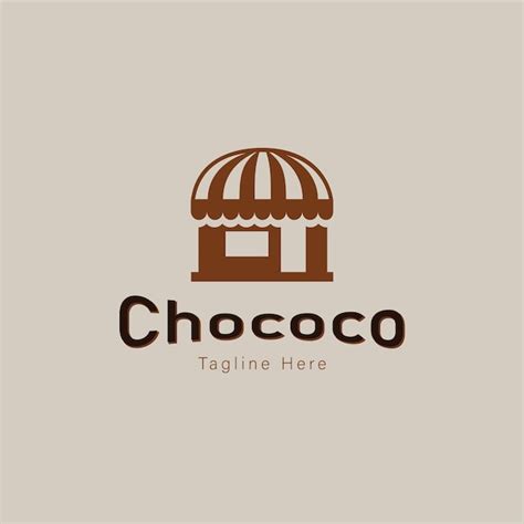 Premium Vector | Chocolate shop logo template vector design