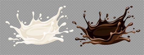 Chocolate Milk Splash Vector