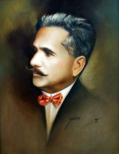 Painting depicts : Great Poet & Philosopher Mohammad Allama Iqbal - Pakistan. | Allama iqbal pic ...