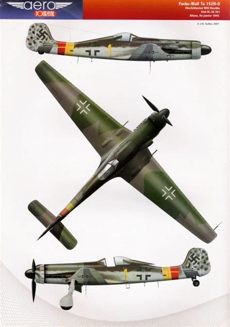 Aérojournal FW Ta 152H-O | Wwii fighter planes, Wwii airplane ...