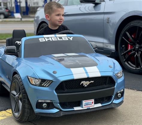 Mustang Shelby GT500 Owner Creates Matching Power Wheels For Son