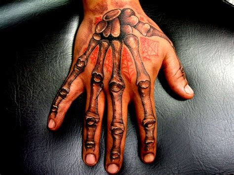 Kid Ink Skeleton Hand Tattoo