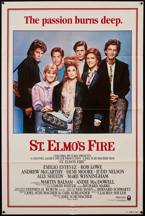 St. Elmo's Fire Movie Poster 1985 1 Sheet (27x41)