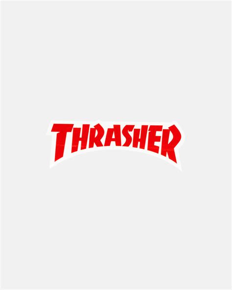 THRASHER - DIE CUT STICKER - RED – Thrasher Magazine