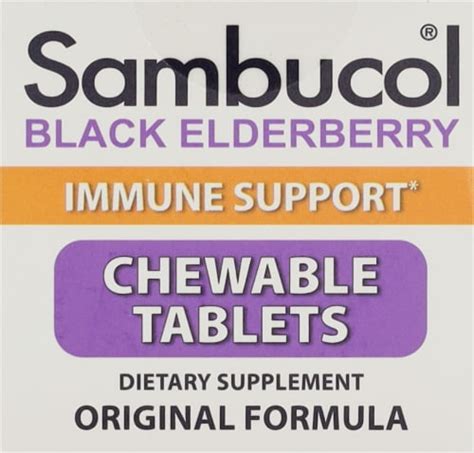 Sambucol® Black Elderberry Chewable Tablets, 60 ct - Kroger